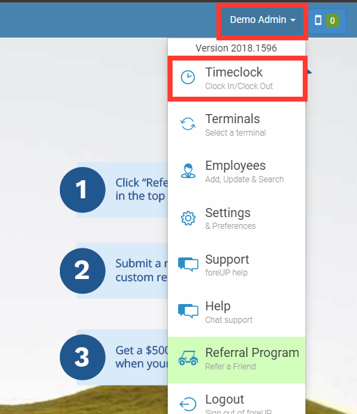 How to Clock In and Out and Adjust Time Sheets foreUP (800.929.5737)